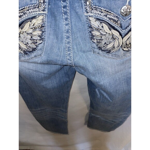 Miss Me Women’s Midrise Capris Size 28x22 Blue Rodeo Cowgirl Western City - Picture 12 of 12